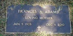 Frances Allen <I>Sims</I> Adams 