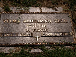Velma Clyde Alderman Cecil 