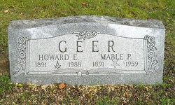 Mabel “Mable” <I>Perry</I> Geer 