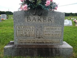 Martha A <I>Whitaker</I> Baker 