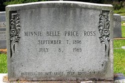 Minnie Belle <I>Price</I> Ross 