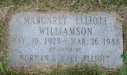 Margaret <I>Elliott</I> Williamson 
