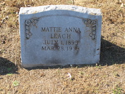 Mattie Anna <I>Thiele</I> Leach 