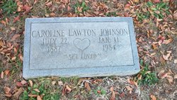 Caroline S. “Carrie” <I>Lawton</I> Johnson 