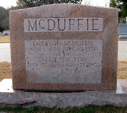 Sallie Ida <I>Fore</I> McDuffie 