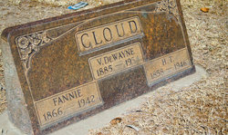 Anna Francis “Fannie” <I>Gordon</I> Cloud 