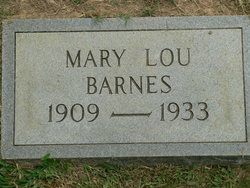 Mary Lou <I>Scott</I> Barnes 