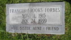 Frances <I>Brooks</I> Forbes 