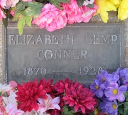 Elizabeth Martha “Lizzie” <I>Lemp</I> Conner 
