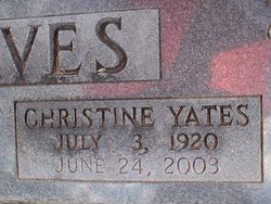 Christine <I>Yates</I> Graves 