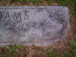 Mary Agnes <I>Bainbridge</I> Adams 