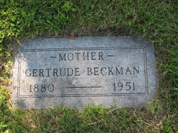 Gertrude <I>Rosendahl</I> Beckman 
