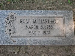 Rose M <I>Thompson</I> Hardage 