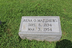 Rena O. <I>Wroe</I> Matthews 