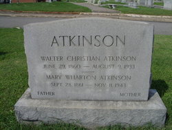 Mary Hayes <I>Wharton</I> Atkinson 