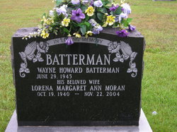 Lorena Margaret Ann <I>Moran</I> Batterman 