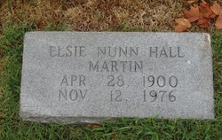 Elsie <I>Nunn Hall</I> Martin 