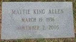 Mattie Elizabeth <I>King</I> Allen 