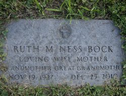 Ruth M. <I>Ness</I> Bock 