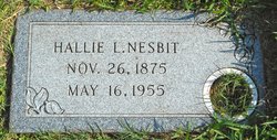 Hallie L. <I>Tinsley</I> Nesbit 