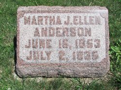 Martha Jane Ellen <I>Frazer</I> Anderson 