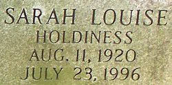 Sarah Louise <I>Holdiness</I> Neal 