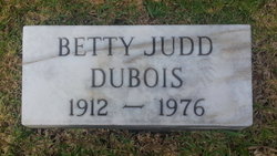 Betty <I>Judd</I> Dubois 
