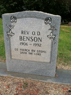 Rev O D Benson 