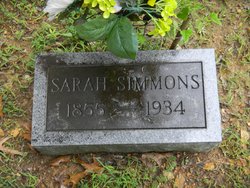 Sarah A <I>Cooper</I> Simmons 