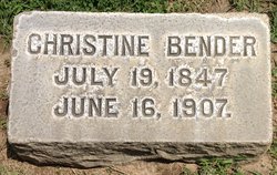 Christine <I>Bender</I> Bender 