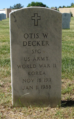 Otis W Decker 