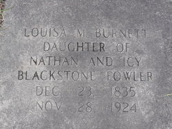 Louisa Marian <I>Fowler</I> Burnett 