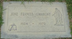 June Frances O'Mahony 