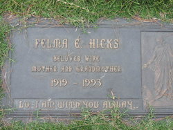 Felma Edna <I>Martin</I> Hicks 