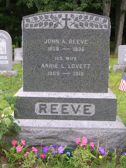 Annie Laura <I>Lovett</I> Reeve 