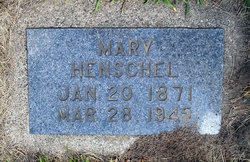 Mary <I>Senzel</I> Henschel 