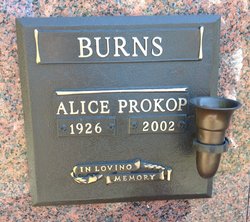 Alice “Elsie” <I>Prokop</I> Burns 