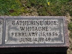 Mary Catherine (Kate) <I>Rice</I> Whitacre 