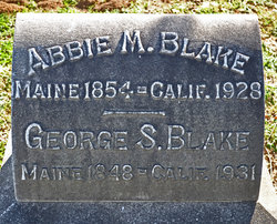 Abigail Mary “Abbie” <I>McMahon</I> Blake 