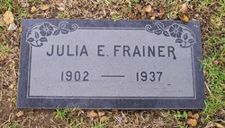 Julia E <I>Smyth</I> Frainer 