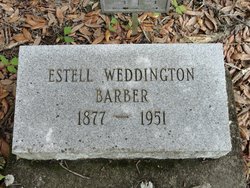 Ada Estell <I>Weddington</I> Barber 