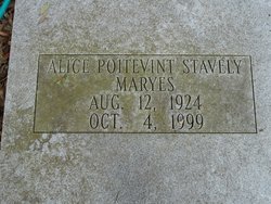 Alice <I>Poitevint</I> Stavely/Maryes 