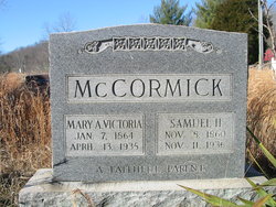 Mary Anne “Victoria” <I>Asbury</I> McCormick 