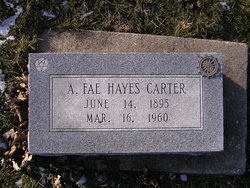 Axie Fae <I>Hayes</I> Carter 