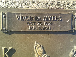 Virginia Elizabeth <I>Myers</I> Carrick 