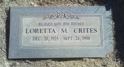 Loretta M <I>Jones</I> Crites 