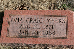 Mary Oma <I>Craig</I> Myers 