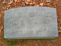 Annie <I>Owen</I> Cooke 