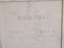 Anna Martha <I>Eschliman</I> Bamberger 