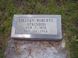 Lillian “Lillie” <I>Roberts</I> Atkinson 